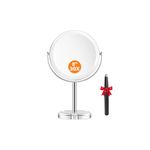 Auxmir 30X Magnifying Mirror with Tweezers, 8'' Double Sided 30X/1X Magnifying Makeup Mirror with Stand, 360° Rotation Bathroom Vanity Mirrors for Shaving, Dressing Table, Desktop, Bedroom