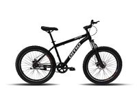 Omobikes Vagator V1 Semi Fat Bike | Without Gear Single Speed Fat MTB Mountain Cycle | 26T Tire | Lockout Suspension | Dual Disc Brakes | 18.5" Steel Frame | for 15+ Years Unisex Adult