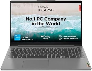Lenovo IdeaPad Slim 3 Intel Core i3 12th Gen 15.6" (39.62cm) FHD Thin & Light Laptop (8GB/512GB SSD/Intel UHD Graphics/Windows 11/MSO 21/1Yr ADP Free/3months Game Pass/Arctic Grey/1.63Kg), 82RK00VTIN