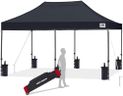 ABCCANOPY 10x20 Easy Pop Up Canopy Tent, Black