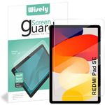 Wisely Premium Screen Protector for Redmi Pad SE |11-inch| Anti-Scratch Tablet Glass Guard, 9H Ultimate Protection, Bubble-Free, Easy installation kit - HD Clear