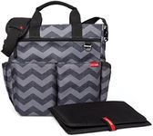 Skip Hop Duo Signature Diaper Bag, Tonal Grey Chevron