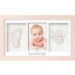 Baby Hand and Footprint Kit - Baby Footprint Kit, Newborn Keepsake Frame, Baby Handprint Kit,Personalized Baby Gifts, Nursery Decor,Baby Shower Gifts for Girls Boys (Petal Pink)