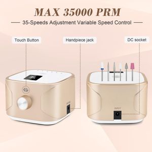 Kredioo 35,000RPM Nail Drill – Gold Electric Manicure Tool
