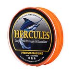 HERCULES Braided Fishing Line, Not Fade, 547 Yards PE Lines, 8 Strands Multifilament Fish Line, 50lb Test for Saltwater and Freshwater, Abrasion Resistant, Orange, 50lb, 500m