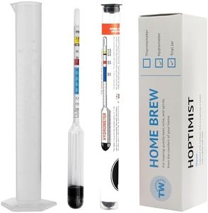 Home Brew Hydrometer with Free 100ML Trial Sampling Jar - Wine and Beer Making Equipment