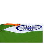 Elysian Indian Flag Size 45 Inch X 25 Inches Color and Fade Proof for Indoor Outdoor Cricket - 1 Pc