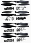 QWinOut 10x4.5 1045 1045R CW CCW Propeller Plastic Props Black Compatible for DJI F450 500 F550 FPV Multi-Copter RC Quadcopter Drone (4 Pairs)