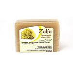 Sulfur Soap - 100% Natural and Handmade - Sulphur Soap Bar ideal to Nourish and Heal Oily Skins - 100 gr - 3,5 oz