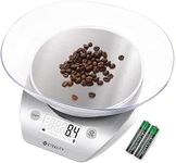 Etekcity 0.1g Food Scale, Digital Kitchen Weight Scale for Baking, Cooking and Weight Loss, 5kg/11lb, Silver Stainless Steel, Large (EK5250)