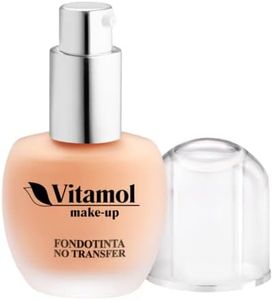 Vitamol make up Base de maquillaje líquida facial de larga duración y sin transferencia - 30 ml (Bronze)
