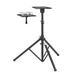ELCOR Universal Floor Standing Projector Stands Min. 4ft Height & Max.6ft. Adjustable, with Grip Belt