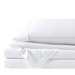 ARlinen RV Sheet Sets-(72x75) Short King Size, White Solid up to 8-10 inch deep Mattress Sheets for Camper Bed sheetset.