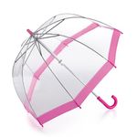 Fulton Funbrella Birdcage Kids Umbrella Pink Trim, Medium