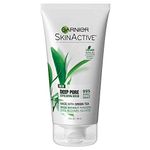 Garnier SkinActive Deep Pore Exfoliating Face Scrub with Green Tea, 150ml