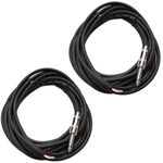 Seismic Audio QRW15Pair 15-Feet Raw Wire to 1/4-Inch Speaker Cable, 16 Guage, PA/DJ/Home Audio