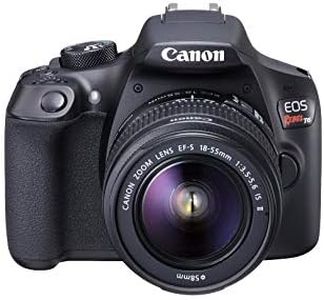Canon Digital SLR Camera Kit [EOS Rebel T6] with EF-S 18-55mm and EF 75-300mm Zoom Lenses - Black, Full-Size