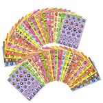 VKPI Scratch and Sniff Stickers, 1152 Pieces Fruits and Foods Snacks Smelly Stickers, 24 Different Scents, 48 Sheets, 144 Designs, Reward Motivate Stickers for Kids, Crafts, Party Favor, Gift