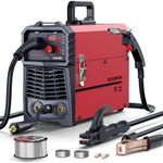 ARCCAPTAIN 160A MIG Welder 110V 220V Gasless/Gas MIG/Lift TIG/MMA Stick 4 in 1 Welding Machine with Synergy, Welder Machine Portable Welder for Beginner