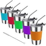 Stainless Steel Kids Cups with Stra