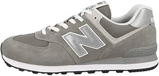 New Balance Men's 574 Core Sneaker, Grey/White, 7