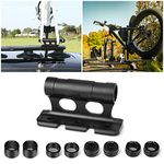 Bike Fork Mount, Bicycle Fork Mount Truck Block, Car Roof Rack Carrier, Quick Release Thru Axle Fitments, 4 Removable Fittings M5x100mm, M12x100mm, M15x100mm, M15x110mm