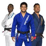 Sanabul Core Competition Brazilian Jiu Jitsu BJJ Gi (See Special Sizing Guide) (Blue/Silver, A2)