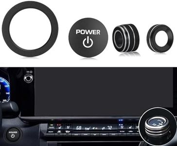 Tyifxom for Toyota Camry LE/SE/XLE/XSE 2025 2026 Accessories, Aluminum Volume Adjuster, Mirror Knob Cover, Engine Start Button Cover/Ring (4pcs) (Black)