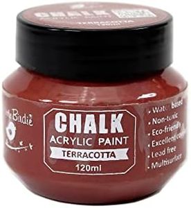 Little Birdie Home Decor Chalk Paint - Terracotta 120ml | Chalk Paint for Canvas, Wood Furniture, Wall, Home Decor, Glass, Terracotta Pots | Multi Surface Paint