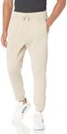 adidas Men's Lounge Fleece Pants, Wonder Beige, Large