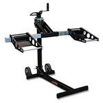 MoJack MJ750XT Riding Lawn Mower Lift: 750lb Capacity, Adjustable Wheel Span, Sturdy Design - Ideal for Lawn Tractors, ZTR Riding Mowers, ATVs, and Motorcycles - Maintenance & Repairs, Black