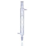 Laboy Glass Allihn Condenser for Reflux & Apparatus with 24/40 Joints 300mm in Length Organic Chemistry Lab Glassware with Glass Hose Connections