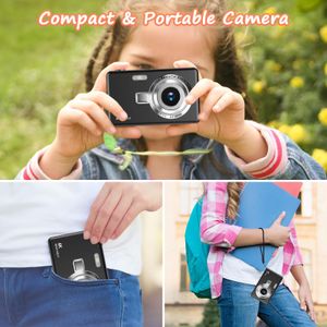 1080P 44MP Digital Camera – Black, High-Resolution Photography
