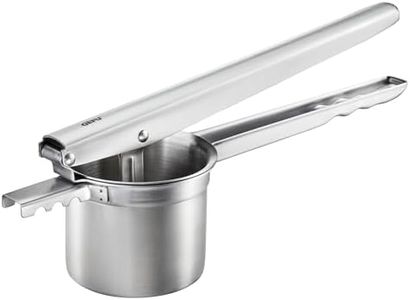 GEFU 89440 Kartoffel-, Saft- und Spätzlepresse PRENSO, für feines Kartoffelpüree, selbstgemachte Spätzle und Spaghettieis, Fruchtpresse, Edelstahl