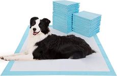 100 Count Pet Training and Puppy Pads 23.6"x23.6", Regular Super Absorbent Pee Pads for Dogs, Leak-Proof Potty Training Pads for Puppies, Cats, Rabbits, Disposable Pet Pads for Housetraining - 60x60cm