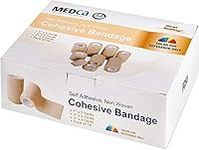 MEDca Tape Wrap, Self Adherent Wrap Tape, Adhering Stick Bandage, Self Grip Roll 1 Inche 2 Inch and 3 inch X 5 YARDS 6 of Each Size Total of 18 Rolls "Skin Color