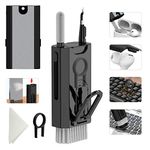 8 in 1 Electronic Cleaning kit - Keyboard Cleaner, Keyboard Cleaning Kit, Laptop Cleaner, Laptop Cleaning Kit, Electronic Cleaner Kit for Airpods Pro/Laptop/Phone(Give Away a Flannel Cloth) Black