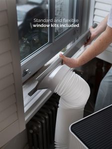 Meaco MeacoCool Pro 14,000 BTU Portable Air Conditioner – Wi-Fi, Low Noise, Window Kit