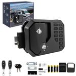 OPL5 RV keyless Entry Door Lock, 20M/65FT Wireless Remote Controller & Backlit Keypad & Key-Fob,Zinc Alloy RV Keyless Lock Replacement 2.75"x3.75"x1.5" Door Hole for Caravan Camper