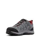 Columbia Men's Redmond III Waterproof Hiking Shoe, Titanium Grey Steel/Black, 9