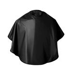 Minkissy Short Makeup Cape Hair Dye Cape Waterproof Hairdressing Cape Barber Cape for Home Salon Man Woman 1PC