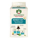 Maharishi Ayurveda Ayurvedic Remedy Kit with Tulsi, Cinnamon, Pippali, Ginger, Cinnamon Oil, Ginger, Black pepper, and More,Kasni: 50 ml,Prandhara: 3ml,Kanth Sudha: 30 pastilles (Pack of 1)