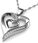 DEPHINI - Heart Necklace - 925 Ster