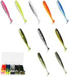 SYMEINA 100pcs Paddle Tail Swimbait