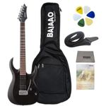 Cort X100 Electric Guitar with Gig-Bag, Polishing Cloth, Strap, Picks & E-Book - Open Pore Black