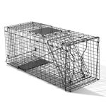 Outopee Live Animal Traps Cage, Folding Humane Squirrel Trap with Handle for Rabbits, Stray Cats, Squirrels, Raccoons, Skunk, Mole, Groundhogs and Rats, 79 x 29 x 32 cm, Black