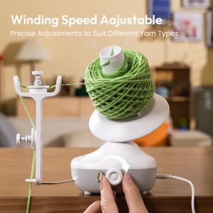 Etcokei Electric Yarn Winder – Compact Wool Cake Spinner for Knitting & Crochet