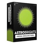 Astrobrights Mega Collection, Colored Paper, Bright Green, 625 Sheets, 24 lb/89 gsm, 8.5" x 11" - MORE SHEETS! (91622)