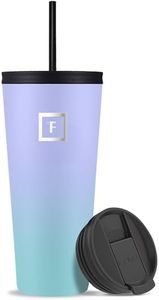 IRON °FLASK Classic Tumbler 2.0-945 ml, 2 Lids (Straw/Flip), Vacuum Insulated Stainless Steel Bottle, Double Walled, Thermo Travel Mug, Water Metal Canteen (Cotton Candy)