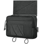 OneTigris PLUS1S Dump Pouch, Drop Admin Pouch Tactical Fanny Pack Hook-and-Loop Add-on Tool Pouch IFAK Med Pouch for Tactical Vest Chest Rig
